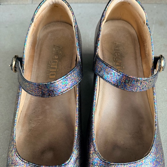 Alegria Multicolor Sparkle Mary Jane Shoes size 39 (9-9.5) - Picture 6 of 9